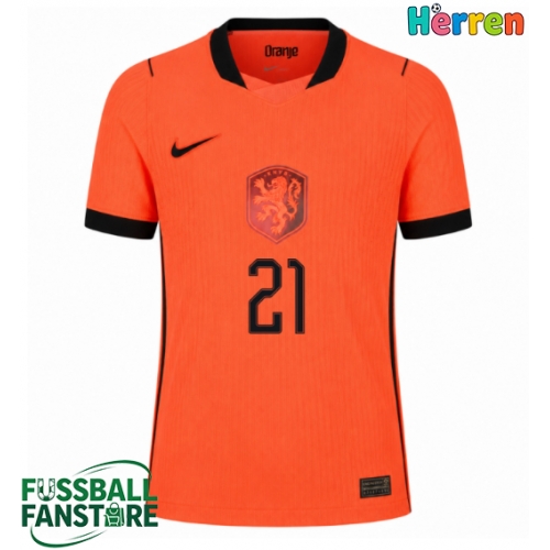 Niederlande Frenkie de Jong #21 Replik Heimtrikot WM 2026 Kurzarm